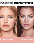 evpct 2Pcs under Eye Brightener, Nourishing Luminous under & 08#