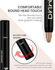 8Pcs Cream Eye Shadow Brightener Stick Makeup Set, Champagne Pearl Taupe Bronze Cocoa Stone Putty Smoky Amethyst Shimmer Matte Eyeshadow Eyeliner Pencil Applicator Stick Palette Makeup for Older Women