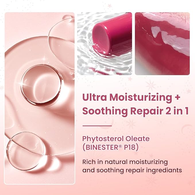 CATKIN Glossy Lip Balm Ultra Hydating Glow Lip Tinted Jelly Plumping Melting Balm Shea Butter Repair Soothing For Dry Lips 0.12 oz C08 MAPLE