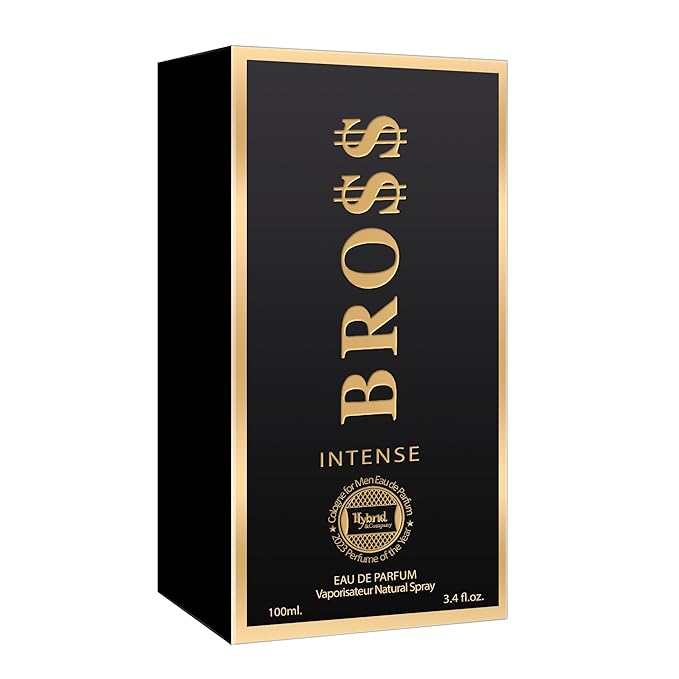 Hybrid & Company Bro$$ Intense For Men Pour Homme Eau De Toilette Natural Spray 3.4FL.OZ