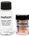 Mehron Makeup Metallic Powder (.) with Mixing Liqu 17 oz
