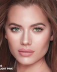 evpct 2Pcs under Eye Brightener, Nourishing Luminous under Light Pink