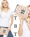 Book nerd gifts makeup bag