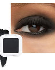 Matte Single Eye Shadow Palette Makeup, Matte Black Monochrome Eyeshadow For Older Women, Mini Pressed Monochrome Pigmented Waterproof Sombras Para Ojos,Vegan, Talc, Paraben&Cruelty Free, 07