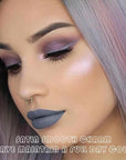 evpct 2Pcs Grey Gray Matte Liquid Lipstick Lip Gloss Stain and Retractable Lip Liner Makeup Set for Women Long Lasting Waterproof 24 Hours Permanent Lipstick labial mate larga duracion 24 44#