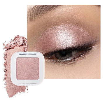 Glittler Single Eye Shadow Palette Makeup, Champagne Shimmer Monochrome Eyeshadow For Older Women, Pigmented Waterproof Sombras Para Ojos, Vegan, Talc, Paraben & Cruelty Free, 03