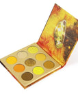 docolor Eyeshadow Palette 9Colors Yellow Eyeshadow Gemstone Shadow Palettes Highly Pigmented Mattes Shimmers Smokey Glitter Cream Colorful Powder Blendable Long Lasting Waterproof Makeup Palette