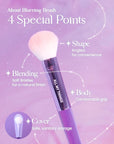AMTS Face Blush Brush for Professional Quality Precision Makeup Application