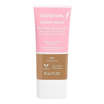 COVERGIRL, Clean Fresh Skin Milk Foundation, Tan/Rich, 1 may vary)