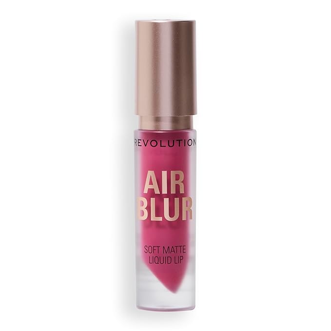Revolution Beauty London, Air Blur Matte Liquid Lipstick, Long-Lasting Lip Color, Face Makeup, Vegan & Cruelty-Free, Sultry Deep Mauve, 0.11 fl oz
