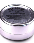 Golden Olive Army Green Sage Shimmering Pressed Powder Single Vegan Eyeshadow; Talc, Paraben & Cruelty Free