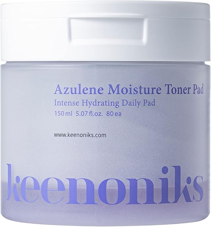 Moisturizing Toner Pads for Face - Azulene Moisturizer Facial Essence & Hydrating Sheet Masks Pads Helps Skin Barrier, Hydrating Skincare for Dry, Sensitive Skin Toner - 80ea (5.07 Oz)
