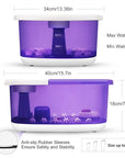 Foot spa bath massager with