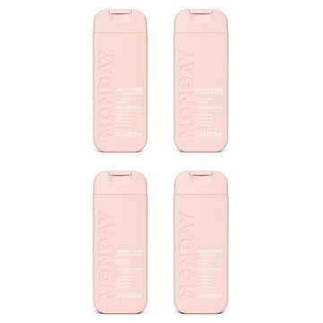 MONDAY Haircare MOISTURE Shampoo + Conditioner with Hyaluronic Acid & Shea Butter for Dry & Dull Hair 90 mL (Dual Set)