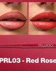 Palladio Retractable Waterproof Lip Liner High Pigmented and Creamy Color Slim Twist Up Smudge Proof Formula with Long Lasting All Day Wear No Sharpener Required, Red Rose
