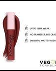 NYX PROFESSIONAL MAKEUP Lip Lingerie XXL Matte Liquid Lipstick - Straps Off (Reddish Brown Nude)