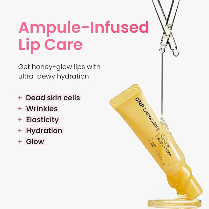 CNP Propolis Jelly Tinted Lipcerin - Caramel Pudding, Hydrating Lip Gloss with Manuka Honey & Hyaluronic Acid, Gifts for Women, Korean Skin Care, 0.3 fl.oz.