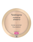 Neutrogena Mineral Sheers Loose Powder Makeup Foundation, Lightweight Face Makeup, Sheer to Medium Buildable Coverage, Sensitive Skin Foundation with Vitamins A, C, & E, Classical Ivory 10, .19 oz