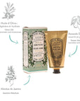 Panier des Sens - Hand Cream for Dry Cracked Hands - Jasmine Hand Lotion with Olive & Almond Oil - Vitamin E Skin Moisturizer with 97% Natural Ingredients - Made in France, 2.5 fl oz