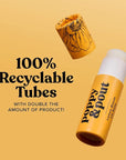 Poppy & Pout Lemon Bloom Jumbo Lip Balm | All Natural Lip Balms & Moisturizers | Hydrates with Beeswax, Vitamin E, Organic Coconut Oil | Cruelty-Free | Lip Balm in Recyclable Cardboard Tube
