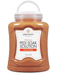 Ginger Lily Farms Botanicals Premium Pedi Soak Solution with Epsom Salt and Sea Salt, 100% Non-Staining, Non-Foaming, Coconut Mango Scent, 70 Ounces