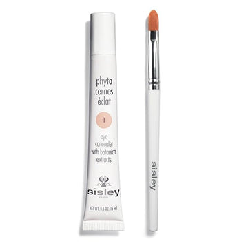 Sisley Paris Phyto-Cernes Eclat, No. 1 - 15 mL - Eye Concealer - Tinted Anti-Dark Circles Product - Instantly Masks Dark Circles & Targets Puffiness - Natural, Long-Wear Finish - Includes Brush
