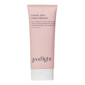 good light Cosmic Dew Water Cleanser. Celestial Gel-to-Foam Face Wash Cleanser. Made with Glycerin and Hyaluronic Acid. Hydrating, Sensitive Skin Safe Korean Skin Care. (3.38 fl oz)