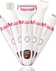 Electric Razor for Women 5 in 1 Rechargeable Painless Body Razors and Facial Hair Remover for Bikini Leg Body Face Underarm