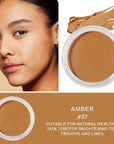 Kaely Cream Pot Concealer Full Coverage Makeup Set, Under Eye Brightener Color Correcting Concealer for Dark Circles, Waterproof Foundation Palette with Brush, Eye Ring Corrector de ojeras, 07