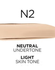L'Oreal Paris True Match Super-Blendable Foundation, Medium Coverage Liquid Foundation Makeup, N2, Light, 1 Fl Oz