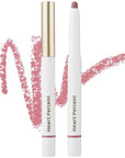 Heart Percent Dote On Mood Lip Liner Pencil, Long-Lasting Creamy Lip Crayon Smooth Lipliner Retractable Lipstick Overlip Line Color 0.8g, #19. Dusty Pink