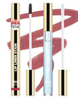 KISSIO Lip Stain Set,Peel Off Lip Liner Stain and Lip Care Oil,Transfer Proof,Long Lasting and Waterproof Lip Tint,Matte Finish,Lip Combo,03 Coral Red