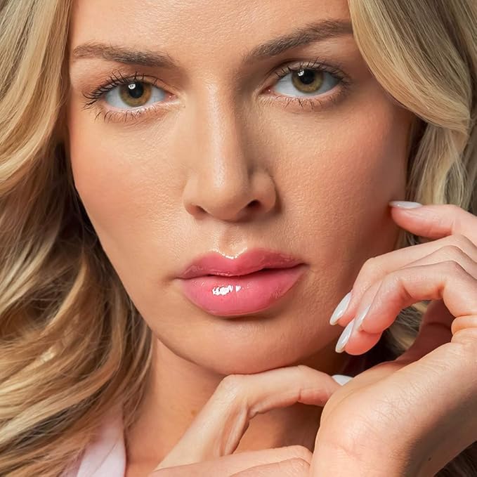 Palladio Lip Glaze Serum, Hydrating Lip Gloss with Peptides & Hyaluronic Acid for Plump, Smooth, and Nourished Lips – Vegan, High-Shine, Non-Sticky Finish (Berry Spritz)