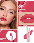 evpct Silky Lip Liner Pencil Retractable, Carmine Red Smooth Lip Liner Creamy Velvet Lipliner Long-Lasting for Korean Makeup Contouring Matte Lip High Pigmented Rich Colors Crayon Lipstick Pen 07