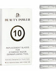 10 Eyebrow Razor Blades - Face Razors for Women & Men, Eyebrow Trimmer Shaper with Precision Cover, Facial Shaver & Dermaplaning Tool for Smooth Skin (Blades)