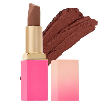 Juvia's Place The Nude Velvety Matte Lipstick Toffee - Nude Velvety Long-lasting Rich-Color Lip Makeup, Creamy Lipstick with Matte Finish, Beauty & Lip Products