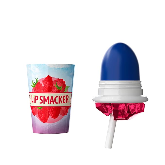 Lip Smacker Summer Refresher Lip Balm, Moisturizing, Collectible Beverage Cup Design, Sheer Finish for Smooth Lips – Raspberry Blast