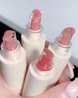 4 Colors Jelly Glossy Lip Gloss Set,Long Lasting Moisturizing Tinted Lip Balm,Plumping Water Lip Glaze, Mirror Hydrating Liquid Lipsticks Brighten Lipstick