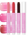 DAGEDA 3PCS Tinted Lip Balm, Moisturizing Non-Greasy,