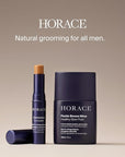 HORACE Healthy Glow Fluid for Men – Tinted Fluid Cream – Universal Shade for All Skin Types – 97% Organic & Natural Ingredients – No Parabens, Silicones, or Mineral Oils – 30 ml