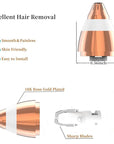 Eyebrow Hair Remover Replacement Heads for Finishing Touch Flawless Facial Hair Remover,Painless Replacement Blades for Flawless Brows Hair Removal,with Cleaning Brush,As Seen On Tv(4 Count).