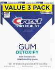 Crest Pro-Health Gum Detoxify Deep Clean Toothpaste, 4.8 oz Pack of 3 - Anticavity, Antibacterial Flouride Toothpaste, Clinically Proven, Gum and Enamel Protection, Plaque Control
