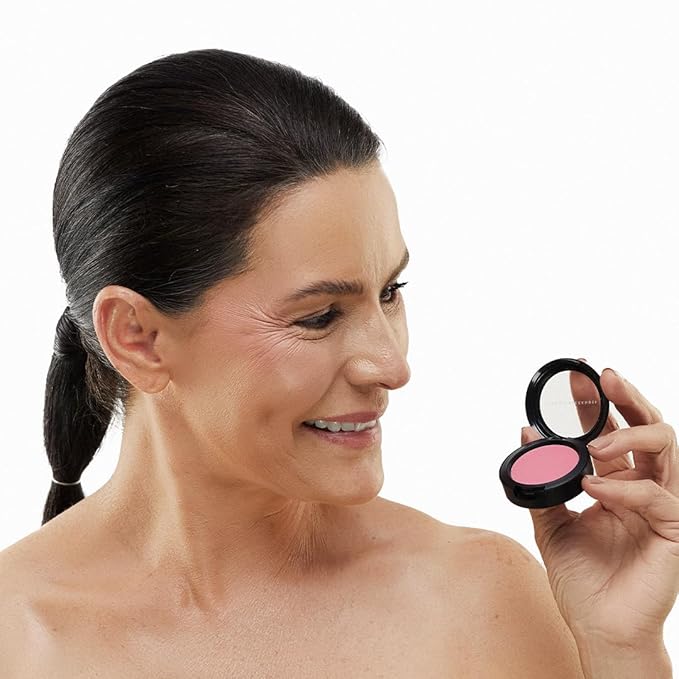 Jerome Alexander Blush ‘n’ Kiss Cream for Cheeks & Lips | Creamy, Lightweight, Buildable Coverage | Blush Balm Face Makeup|Tint Scarlet
