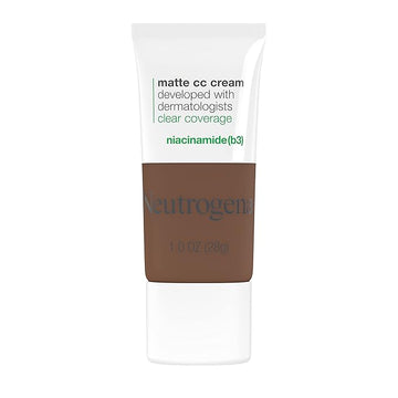 Neutrogena Clear Coverage Flawless Matte CC Cream, Full-Coverage Free, Truffle, 1 oz