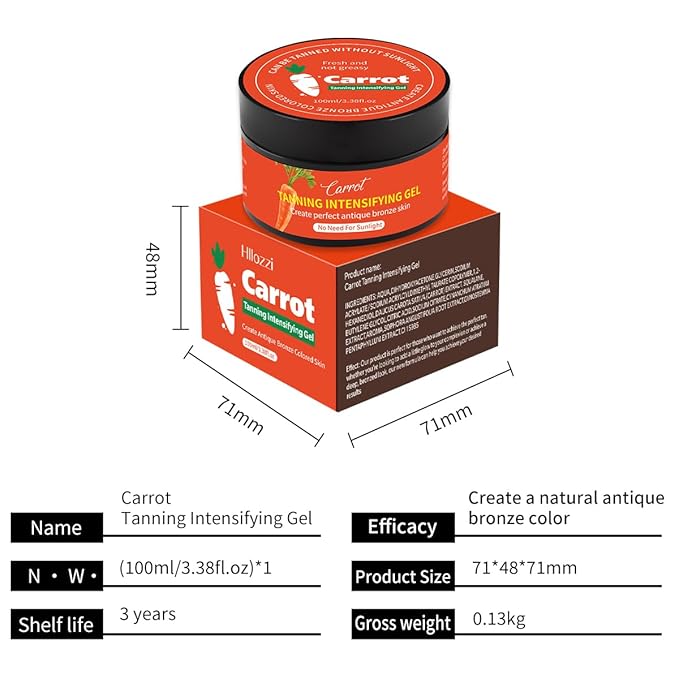 Self Tanning Gel for Face and Body – Sunless Bronzing Cream, Tan Accelerator, Natural-Looking Deep Tan Without Sun | Fast-Drying, No Orange, No Streaks | Vegan & Paraben-Free