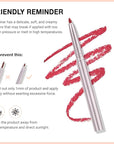 evpct Silky Lip Liner Pencil Retractable, Bean Red Smooth Lip Liner Creamy Velvet Lipliner Long-Lasting for Korean Makeup Contouring Matte Lip High Pigmented Rich Colors Crayon Lipstick Pen 08