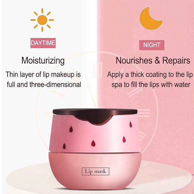 2 Pack Strawberry Lip Sleeping Mask,Plumping