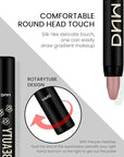 evpct Putty Matte Cream Eye Shadow Brightener Sticks Set for Eyes, Putty Matte Pencil Eye shadow Applicator Stick Pen Palette Makeup Waterproof sombras en crema para ojos 23#