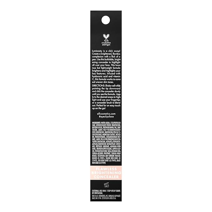 e.l.f. Flawless Brightening Concealer in Fair 10 C, Foundation Concealer
