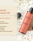 Life & Pursuits 100% Cold-Pressed Unrefined Sesame Oil - Nourishing Oil for Hair and Skin, Promotes Radiance, Moisture, and Healthy Growth for Men & Women (6.76 Fl Oz)